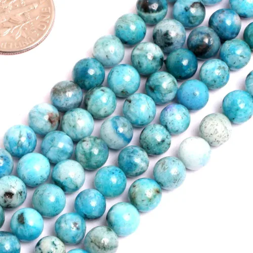 Miniatura 169 de GEM-Inside - Cuentas sueltas de ágata verde con bandas de energía natural, cuentas de energía natural para hacer joyas, 0.315 in, redondas, 15 Ágata