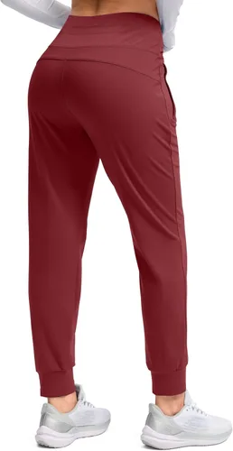 Miniatura 55 de G Gradual Pantalones deportivos con forro polar para mujer, de cintura alta, resistentes al agua, térmicos, para invierno, correr, senderismo