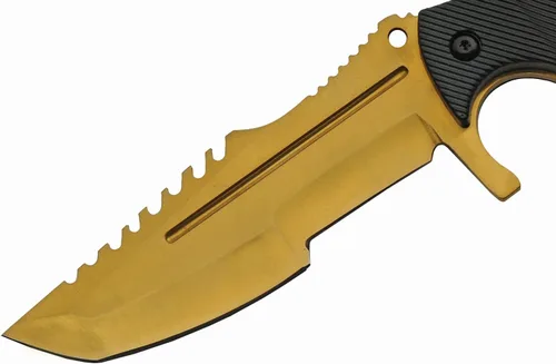 Miniatura 3 de SZCO Full Tang - Cuchillo de caza de 8.5 pulgadas, cuchillo de campamento con mango ABS, hoja y funda de acero inoxidable, cuchillo de bolsillo