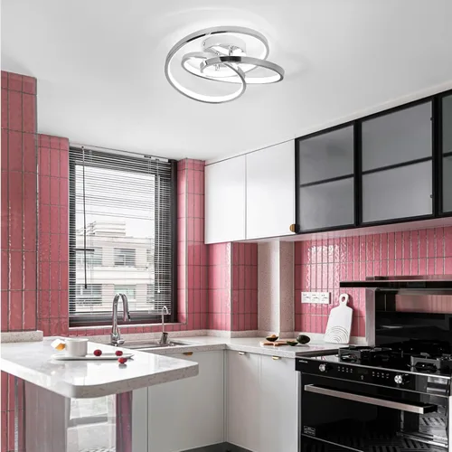 Miniatura 8 de Lámparas de Techo LED, 36W Lámpara de Techo LED Moderna de Montaje al Ras, Blanco Frío 6000K Luces de Techo Cercanas al Techo para Pasillo