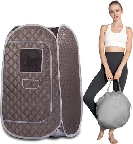 Smartmak Tienda de Sauna de Vapor Portátil, Sala de Spa Plegable de Cuerpo Completo para Una Persona para Terapia de Desintoxicación Sin Vaporizador