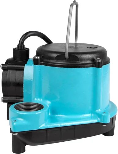 Miniatura 11 de Little Giant 6-CIA-RFS 115 Voltios, 1/3 HP, 2760 GPH Bomba Sumergible de Hierro Fundido con Interruptor de Flotador Mecánico Piggyback, Cable de 10