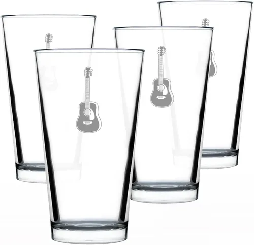 Miniatura 7 de Vaso de guitarra para cerveza, regalos divertidos para músicos y accesorios musicales para mujeres y hombres, vasos de 16 onzas