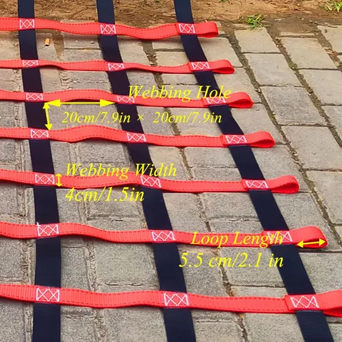 Miniatura 2 de Escalera de red ninja, escalada de carga, para niños, al aire libre, para adultos, para balcón, protección de valla, para ninja, campos