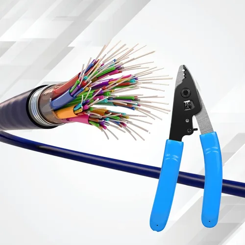 Miniatura 7 de Paquete de 2 pelacables de fibra óptica VCFS-3, herramienta de pelado de fibra óptica de 3 puertos