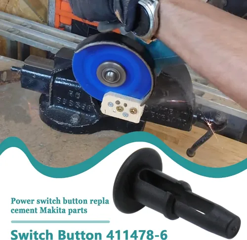 Miniatura 5 de Botón de interruptor 411478-6 para sierra ingletadora MAKITA LS1214 LS1013 LS1040 LS1212 2414B BLS712 BLS820 (2 piezas)