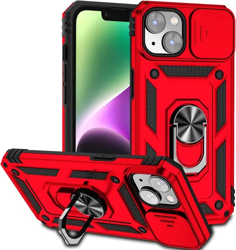 Miniatura 42 de Funda magnética compatible con iPhone 14 Pro de 6.1 pulgadas, funda magnética para iPhone 14 Pro con cubierta de cámara y soporte de grado militar