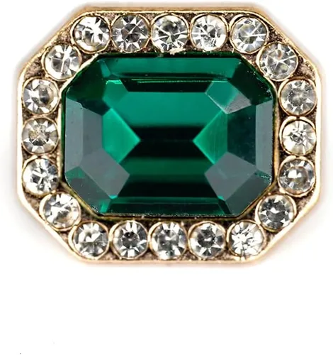 Miniatura 3 de Botones de costura de diamantes de imitación verde esmeralda 20 piezas - 12X10mm, 1/2