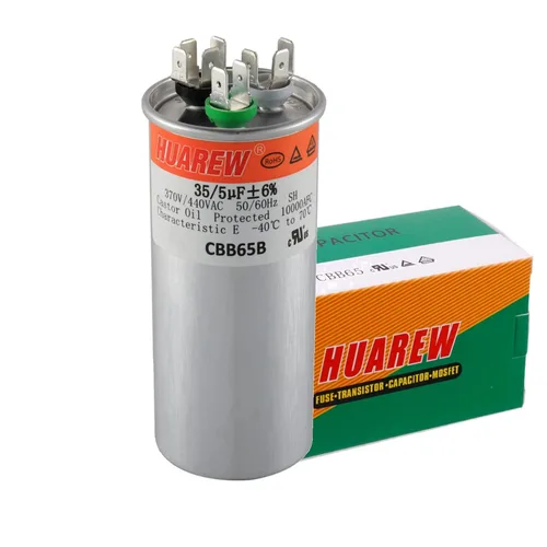 Miniatura 5 de 35/5 uF 35+5 MFD ±6% 370V/440V CBB65B Condensador de CA Condensador Redondo de Doble Funcionamiento de Reemplazo 35 5 uF MFD 370 440 voltios VCA