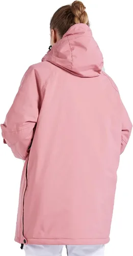 Miniatura 30 de Chaqueta anorak de esquí para mujer, impermeable, resistente al viento, cálido, para snowboard, abrigo de invierno con capucha