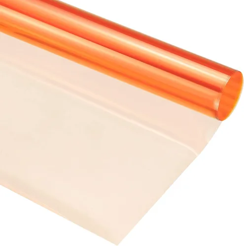 MECCANIXITY Filtro de gel de iluminación de 15.7 x 19.7 pulgadas, color naranja 85B, hoja de corrección de color para estudio fotográfico, luz de