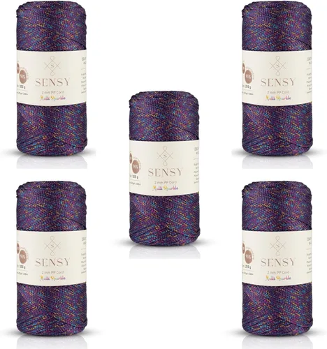 Miniatura 116 de Sensy Premium Cuerda de Poliéster de 2mm 251 Yardas Cuerda de Polipropileno 100% Cordón de Macramé 2mm Cordón para Bolsa de Ganchillo Cuerda