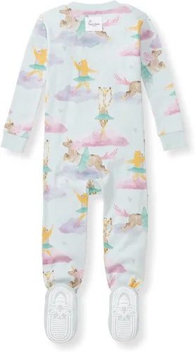 Miniatura 114 de Burt's Bees Baby Pijama para bebé niña, 100% algodón orgánico, pijama de una pieza, overol diagonal con cremallera, ajuste cómodo