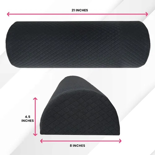 Miniatura 9 de Almohada para la cabeza + almohada de piernas + funda lavable Almohada curvada de espuma viscoelástica con soporte para cuello y espalda