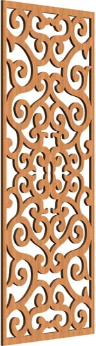 Miniatura 195 de Eveline - Paneles decorativos de pared de madera con calado, 13 3/8 pulgadas de ancho x 34 3/8 pulgadas de alto x 3/8 de alto, roble rojo rojo