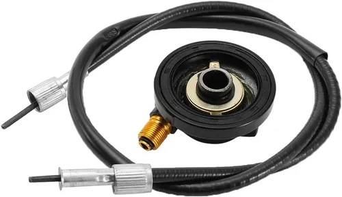 Miniatura 7 de Gy6 Tao Tao Ciclometro Velocímetro Cable 0.472 in Velocímetro Drive Gear con 39.4in 39.4 in Cable para GY6 Scooter Velocímetro Cable