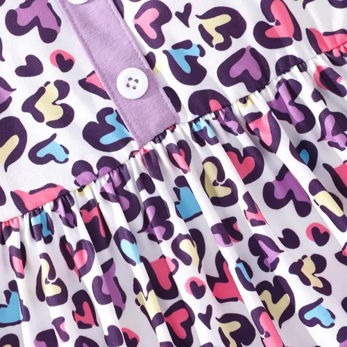 Miniatura 6 de Vestidos de verano para niñas pequeñas, túnica de dinosaurio, vestido casual de manga corta, vestido de patinadora para niños pequeños, 2-7T