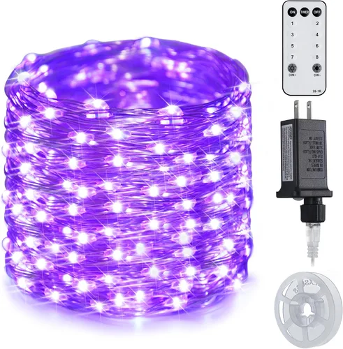 Miniatura 14 de JMEXSUSS VFairy Lights Luces de Navidad Enchufables Naranja Morado