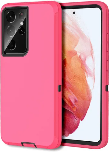 Miniatura 9 de MXX Funda compatible con Galaxy S21 Ultra, funda protectora de cuerpo con parachoques de 3 capas súper resistente y servicio pesado