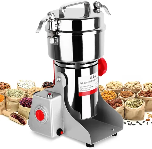 Molinillo eléctrico de grano, molino de grano de acero inoxidable de 28.22 oz, Máquina moledora comercial de alta velocidad de 3000 W, Pulverizador