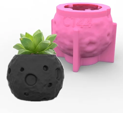 Miniatura 18 de Molde de Silicona para Maceta de Hormigón con Relieve de Búho, Molde para Plantas Suculentas, Portavelas de Arcilla, Vaso de Cemento