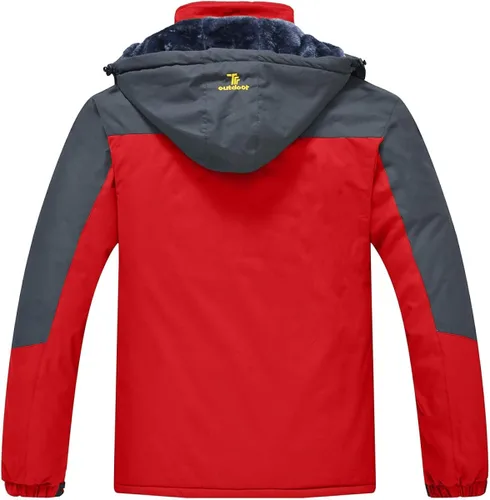 Miniatura 3 de JINSHI - Chaqueta de esquí para hombre, tejido polar, impermeable, rompevientos