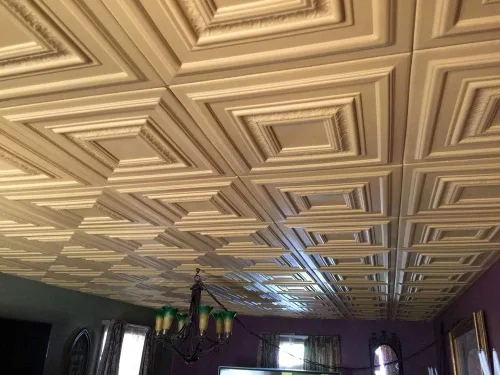 Miniatura 4 de À LA MAISON CEILINGS R31 Chestnut Grove - Azulejos de techo de espuma (21.6 pies cuadrados/caja), paquete de 8, color blanco liso