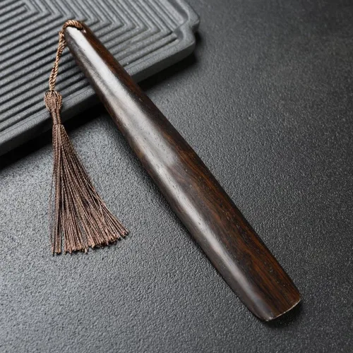 Miniatura 5 de Cuchara de té suelta de madera con borla de mango largo, cuchara de pala, cuchara de té chino, accesorios de ceremonia de té para sala de té, uso