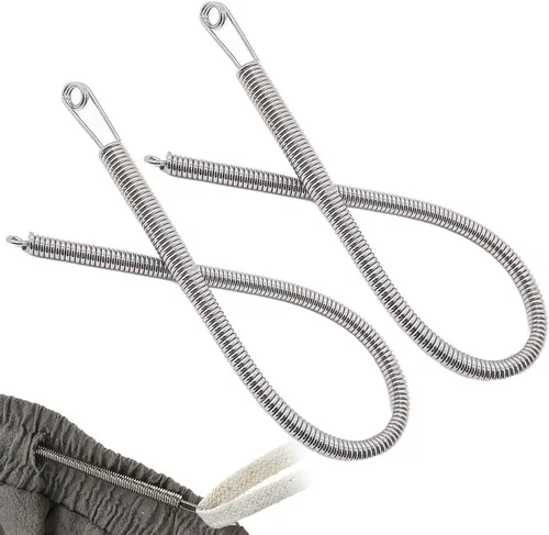 Miniatura 7 de Runsgo Juego de herramientas de enhebrador de cuerda, clips de costura, para reemplazo de cordón para sudaderas, pantalones cortos, pantalones