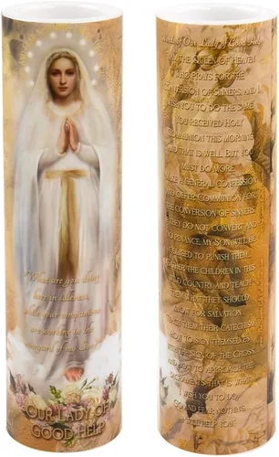 Miniatura 3 de Nuestra Señora de la Buena Ayuda, vela de oración devocional sin llama LED