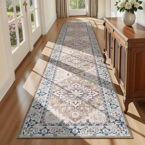 Miniatura 20 de Lofus 8x10 Alfombras de área para sala de estar, alfombra de área lavable, alfombras para dormitorio, cocina, alfombra vintage boho, alfombra suave