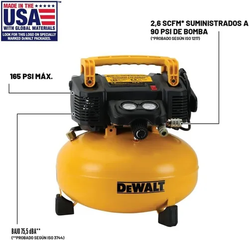 Miniatura 2 de Hotcakes Compresor DeWalt dwfp55126 6-galón 165 PSI