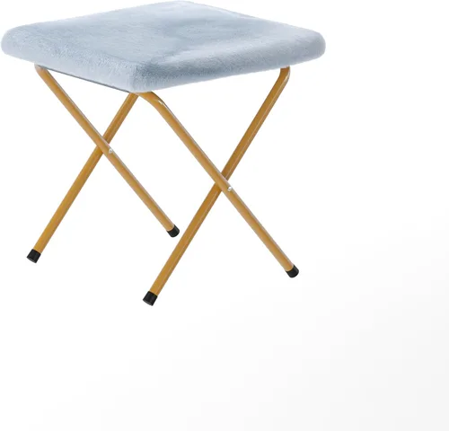Miniatura 11 de Flash Furniture Eleanor - Silla portátil doble platillo con 2 otomanas, marcos de acero plegables, para dormitorio o dormitorio, 56 pulgadas, piel