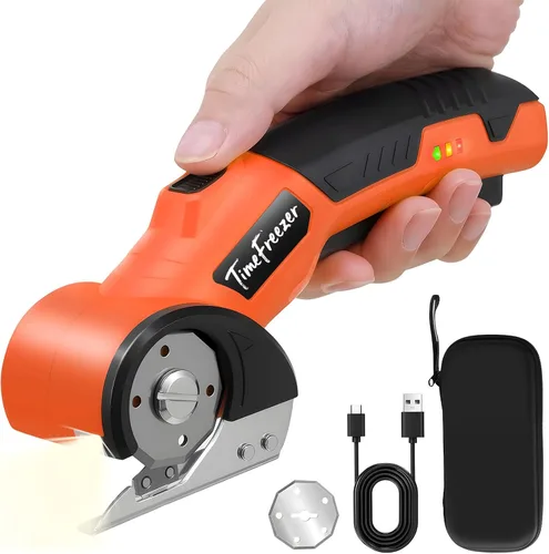 Cortador de cartón eléctrico – ancho 1.3 pulgadas, longitud 9.06 pulgadas – Tijeras de cartón recargables adecuadas para parper, caja, cuero, tela,