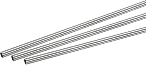 Miniatura 34 de uxcell Tubo redondo de acero inoxidable 304 0.197 in OD 0.024 in espesor de pared 9.843 in longitud 3 piezas