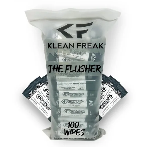 Miniatura 12 de THE KLEAN FREAK FLUSHER - Toallitas desechables para adultos y niños - Toallitas húmedas de viaje 100% biodegradables envueltas individuales