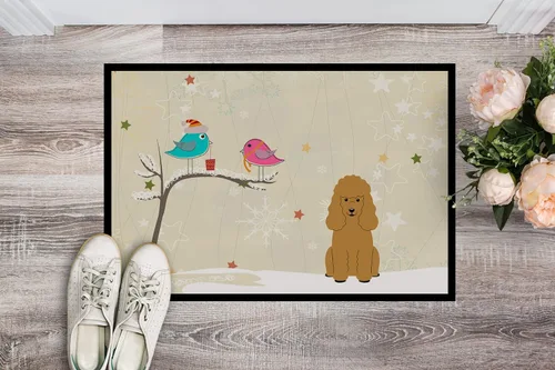 Miniatura 2 de Caroline's Treasures BB2541JMAT - Felpudo de caniche de entre amigos, color marrón, 24 x 36 pulgadas, tapete para puerta delantera