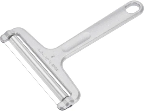 Miniatura 2 de Westmark Alemania - Cortadora de quesos de alambre de acero inoxidable resistente, ángulo ajustable (gris), 7 x 3.9 x 0.2 pulgadas