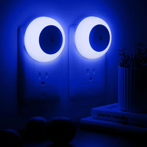 Miniatura 13 de fesnne Luz Nocturna, Luces Nocturnas Enchufables en la Pared, Sensor de Atardecer a Amanecer, Luz Nocturna LED Rosa 0.5W, Juego de 2 Luces Nocturnas