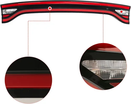 Miniatura 4 de FIONE Luz trasera central trasera para Dodge Charger 2015-2024, lente roja, montaje de lámpara de luz LED de respaldo de compuerta trasera