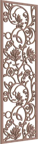 Miniatura 157 de 9 3/8"W x 24 3/8"H x 1/4"T Caspio Decorativos Paneles De Pared De Madera De Calado, Roble Rojo rojo (Red Oak)