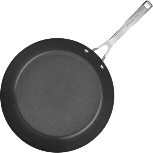 Miniatura 7 de KitchenAid - Cacerola de acero inoxidable cepillada base de 3 capas con tapa