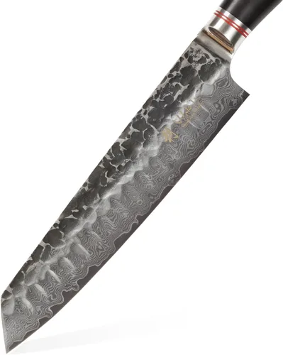 Miniatura 3 de Wakoli EBO BBQ Kiritsuke - Cuchillo de carnicero de damasco de 7.9 pulgadas Acero con núcleo VG10 de 67 capas Mango de madera de roble oscuro