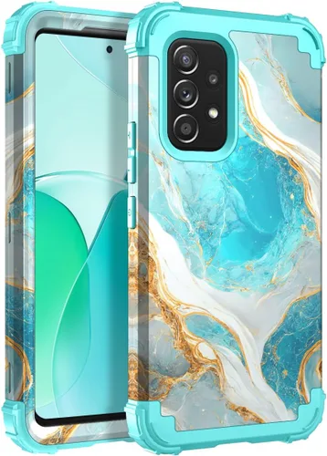 Miniatura 124 de Hocase Funda para Galaxy A37 5G, protección resistente a prueba de golpes, parachoques de goma de silicona suave+funda protectora híbrida