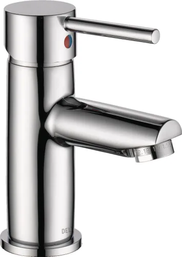 Delta Faucet Grifo de baño moderno de un solo agujero, grifo de baño de una sola manija cromado, grifo de lavabo de baño, ensamblaje de drenaje,