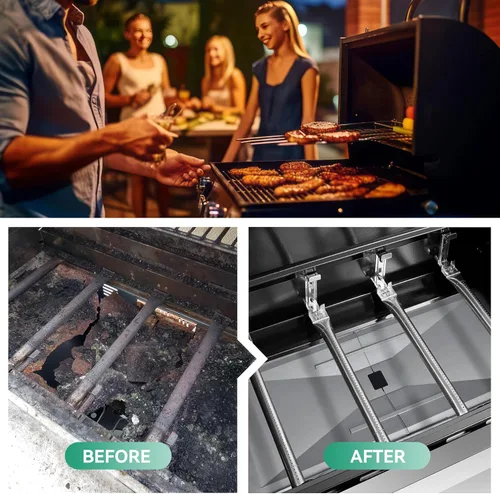 Miniatura 6 de Bandeja de grasa universal con bandeja de captura para Nexgrill 720-0888s 720-0888, Charbroil, Dynaglo, Kenmore, BHG, Grill Master, patio trasero