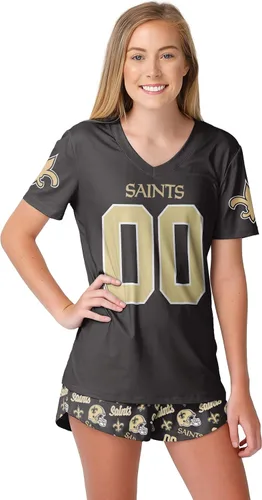 Miniatura 6 de FOCO NFL womens Nfl Team Logo Ladies Gameday Ready Jersey Pajama Set