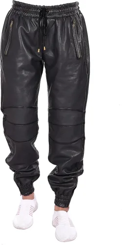 QAWACH Pantalones deportivos de cuero para hombre para ciclistas y ciclistas, pantalones deportivos con cordón, pantalones para niños, pantalones