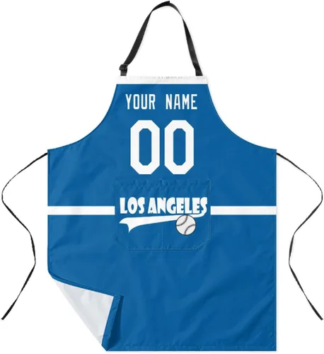 Miniatura 14 de ANTKING Custom Apron with Pocket Custom Any Name and Any Number Gifts for Dad Men Fans