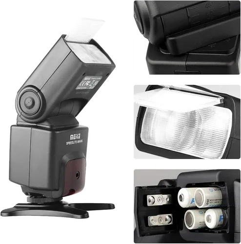 Miniatura 2 de Meike MK430N TTL Flash de cámara Speedlite con pantalla LCD compatible con cámaras Nikon D7100 D5300 D5200 D3500 D3100 D600 D800 D3200 D90 D80 D300